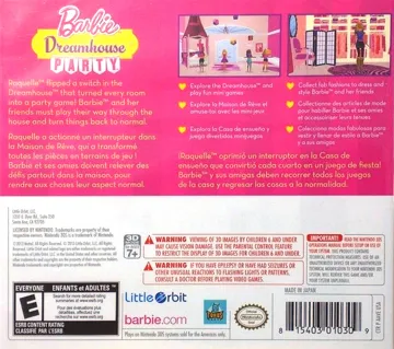 Barbie Dreamhouse Party (Usa) box cover back
